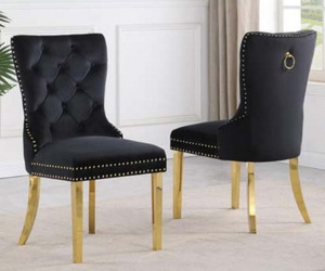 1401BK-GOLD | DINING CHAIR
