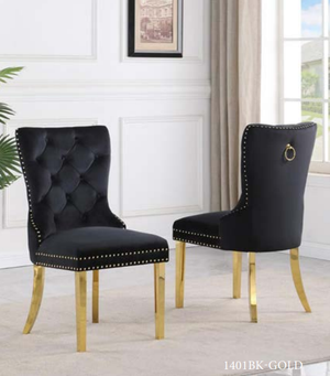 1401BK-GOLD | DINING CHAIR