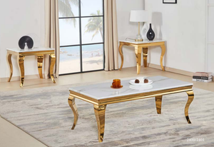 2400 | 2401 MARBLE COFFEE & END TABLE