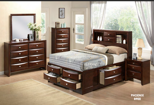 8900 | QUEEN SIZE BED WITH STORAGE
